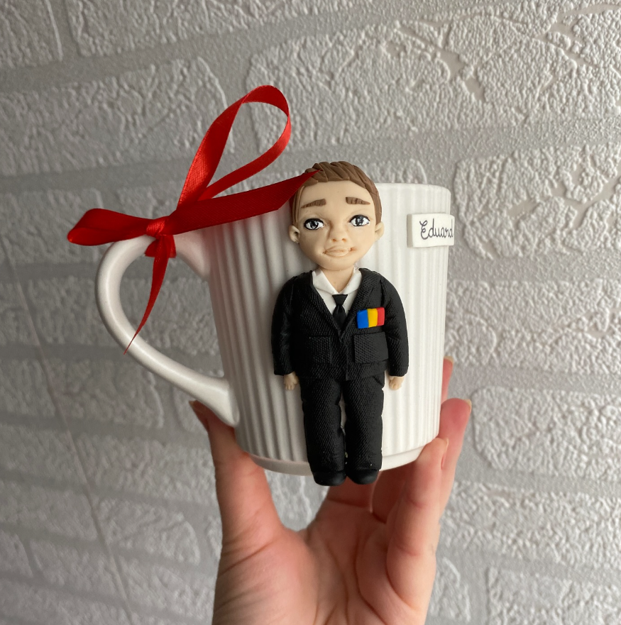 Cană personalizată cu figurină