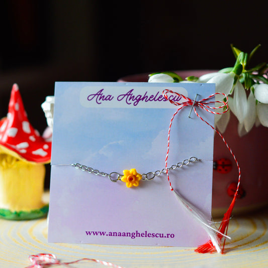 Brățară narcisă galbenă