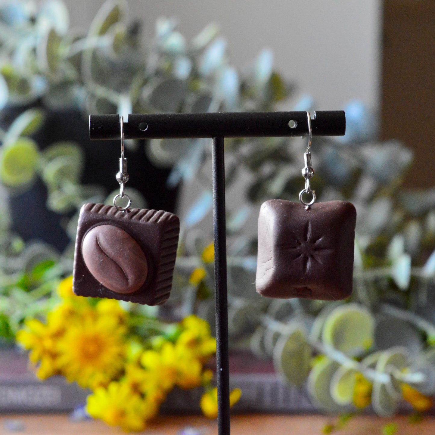 Cercei ciocolată neagră