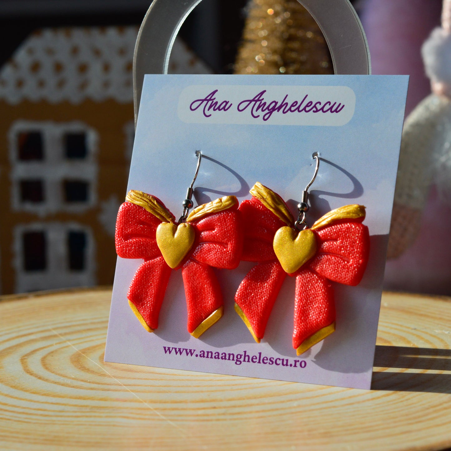 Cercei fundițe mari de Crăciun