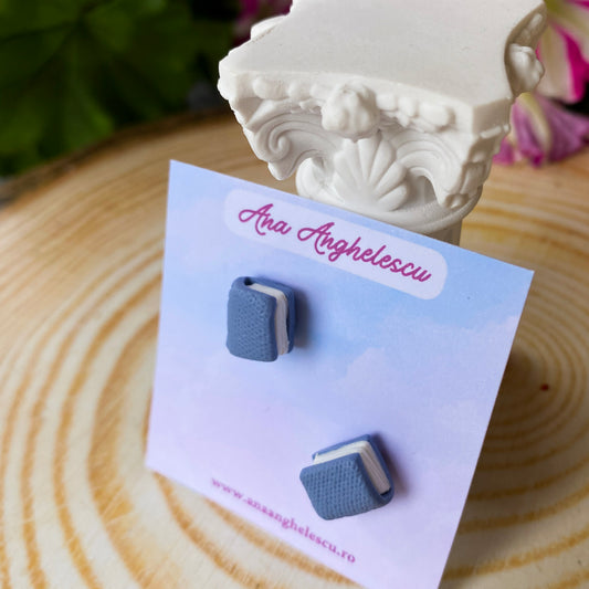Cercei stud carte bleu